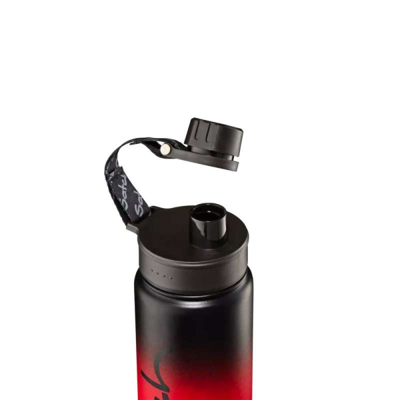 SATCH Trinkflasche - in verschiedenen Farben und Materialien - Trinkflasche Black Graffiti offen