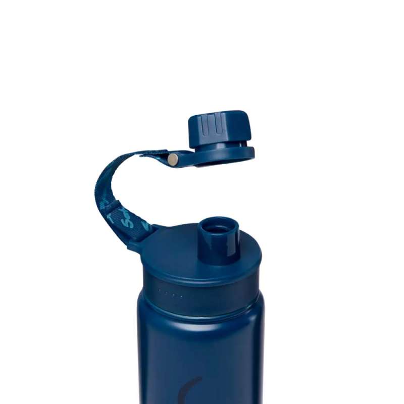 SATCH Trinkflasche - in verschiedenen Farben und Materialien - Trinkflasche Blau offen