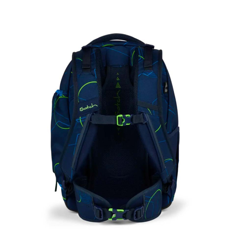SATCH Schulrucksack match in verschiedenen Farben - Blue Tech hinten