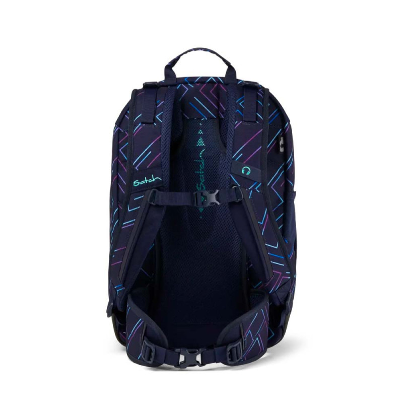 SATCH Schulrucksack AIR in verschiedenen Farben - Purple Laser hinten