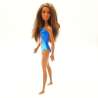 Barbie Puppe Strand - Blauer Badeanzug läuft