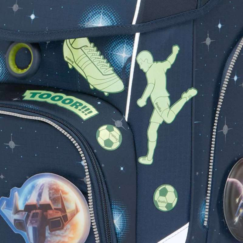 ERGOBAG Reflexie Sticker 8 tlg. Fußball reflektierend