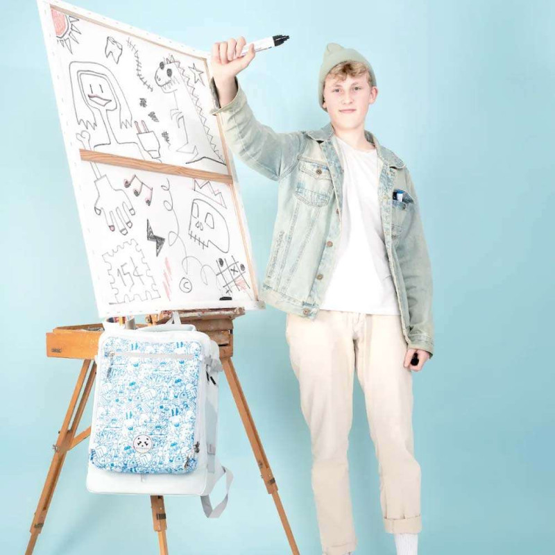 KATTBJÖRN Schulrucksack Classic Eat My Style mit Junge