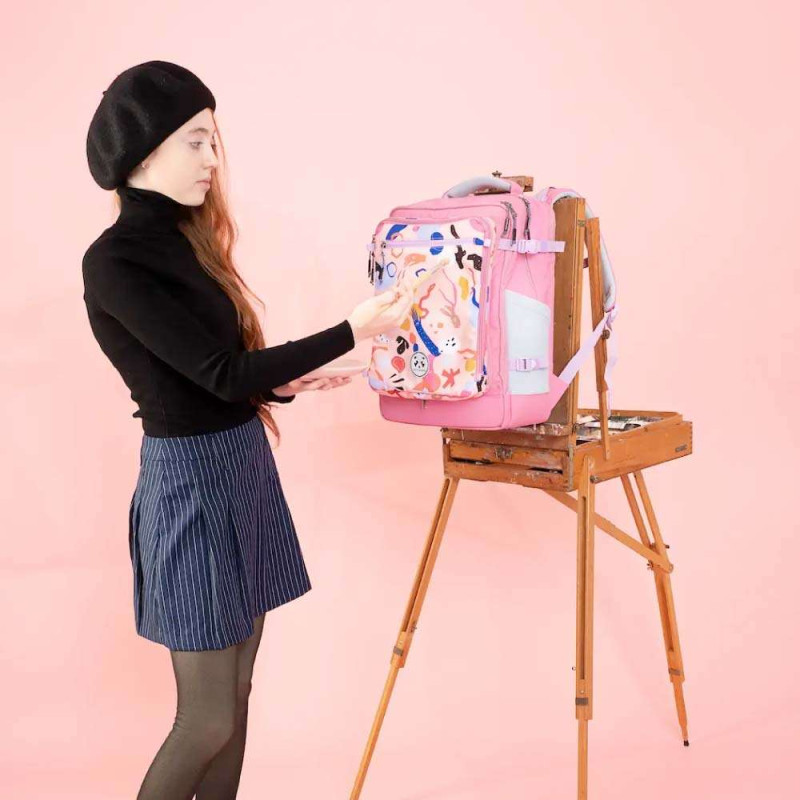 KATTBJÖRN Schulrucksack Classic Very Berry Mädchen