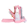KATTBJÖRN Schulrucksack Classic Very Berry seitlich Fächer