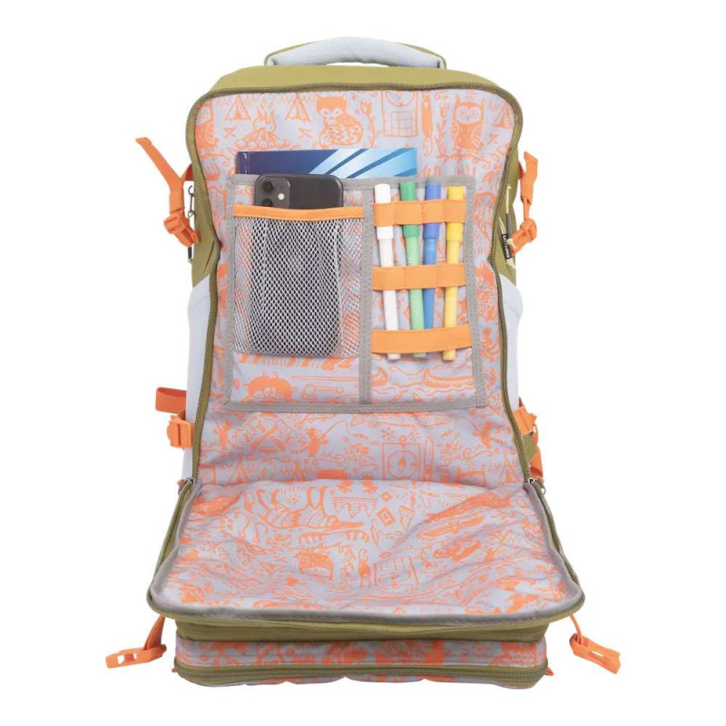 KATTBJÖRN Schulrucksack Classic Explorer Vordertasche gefüllt