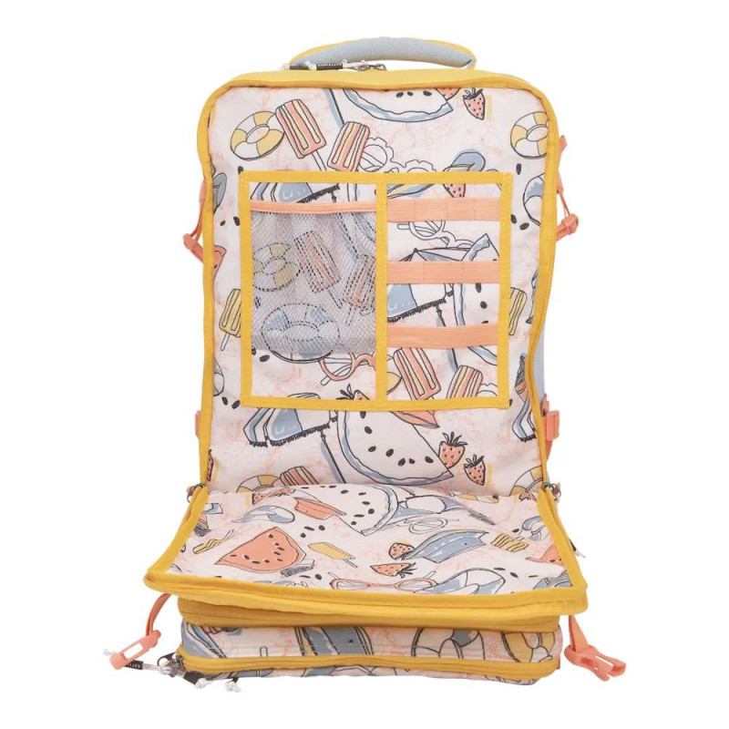 KATTBJÖRN Schulrucksack Classic Late Summer Vordertasche