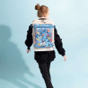 KATTBJÖRN Schulrucksack Classic Party Animals mit Kind von hinten