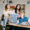 KATTBJÖRN Schulrucksack Classic Party Animals mit 3 Jugendlichen