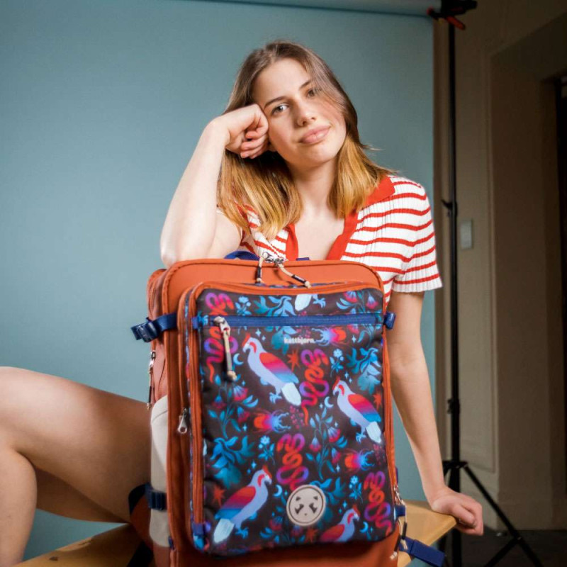KATTBJÖRN Schulrucksack Classic Mystic Nature mit Mädchen