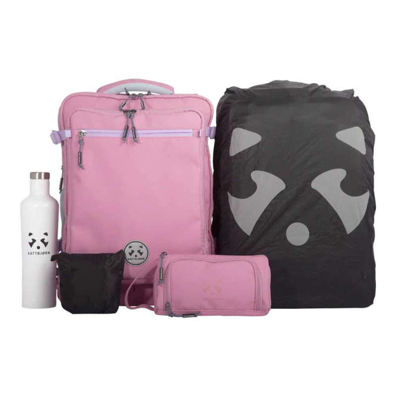 KATTBJÖRN Schulrucksack Classic Very Berry Set