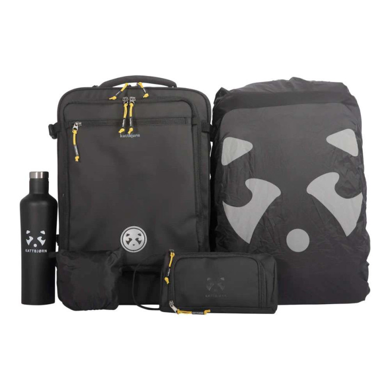 KATTBJÖRN Schulrucksack Classic Flashlight Set