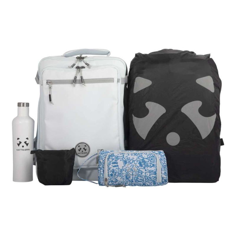 KATTBJÖRN Schulrucksack Classic Eat My Style Set