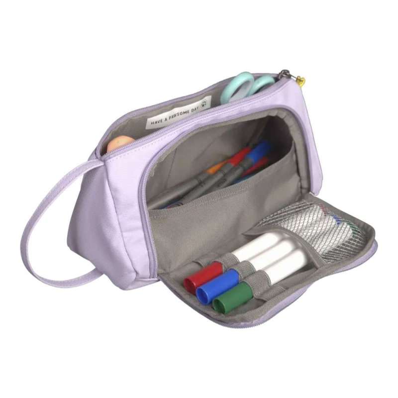 KATTBJÖRN Federmäppchen Swag Bag Purple Power mit Stiften