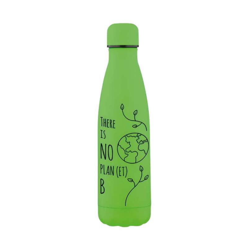 XANADOO Edelstahl Trinkflasche Neongrün Tattoo