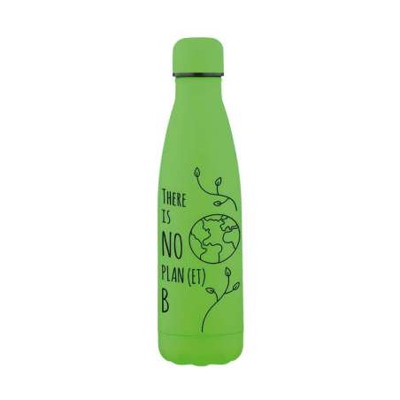 XANADOO Edelstahl Trinkflasche Neongrün Tattoo