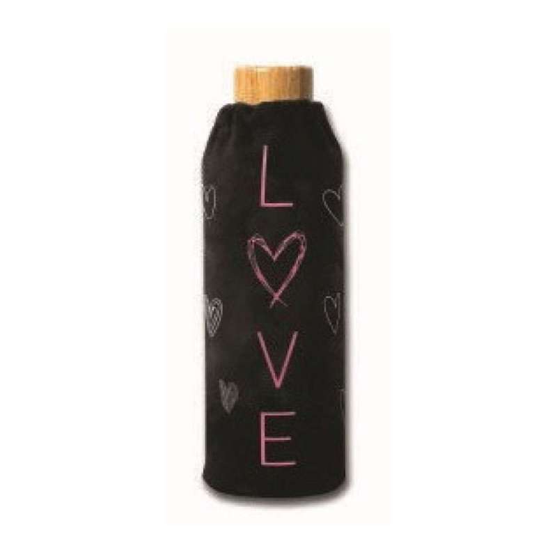 XANADOO Glas Trinkflasche Love