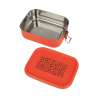 XANADOO Edelstahl Brotdose Neonorange Tattoo2