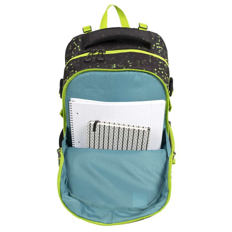 NEOXX Schulrucksack Active Pro Pixel in my mind Mittlelfach innen