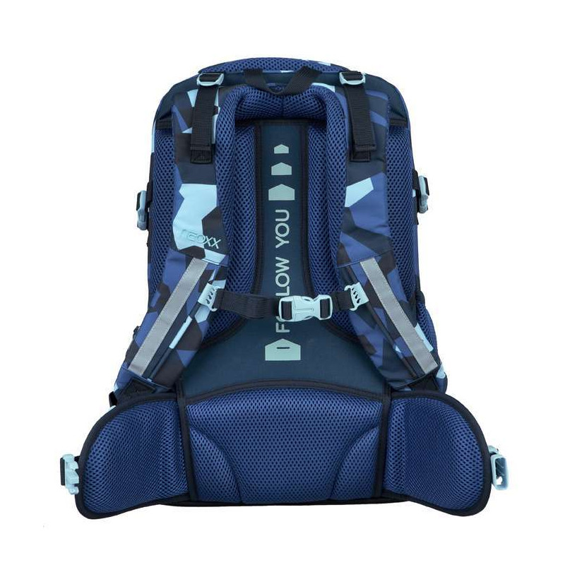 NEOXX Schulrucksack Active Pro Camo nation Rückseite