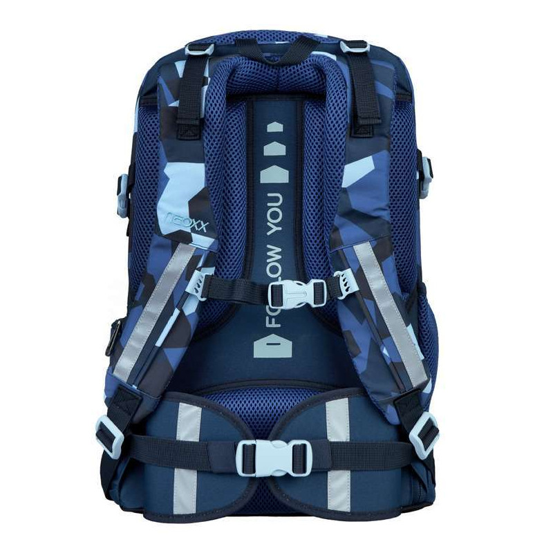 NEOXX Schulrucksack Active Pro Camo nation Rückenpolsterung