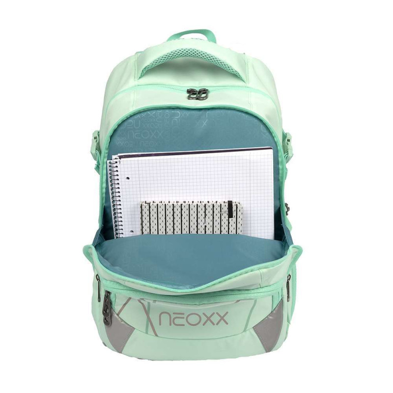 NEOXX Schulrucksack Active Pro Mint to be Innenfach klein