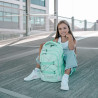 NEOXX Schulrucksack Active Pro Mint to be mit Kind sitzend