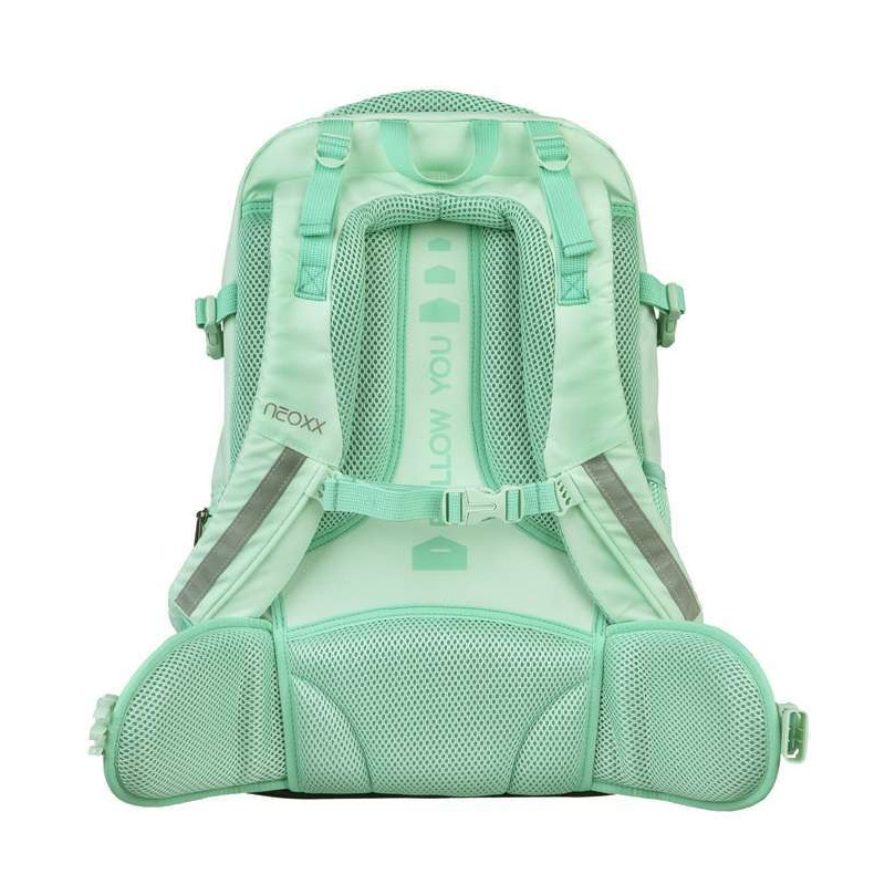 NEOXX Schulrucksack Active Pro Mint to be Rückseite
