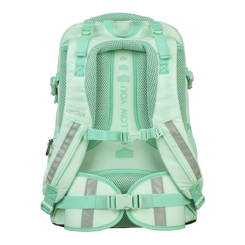 NEOXX Schulrucksack Active Pro Mint to be Rückenpolsterung