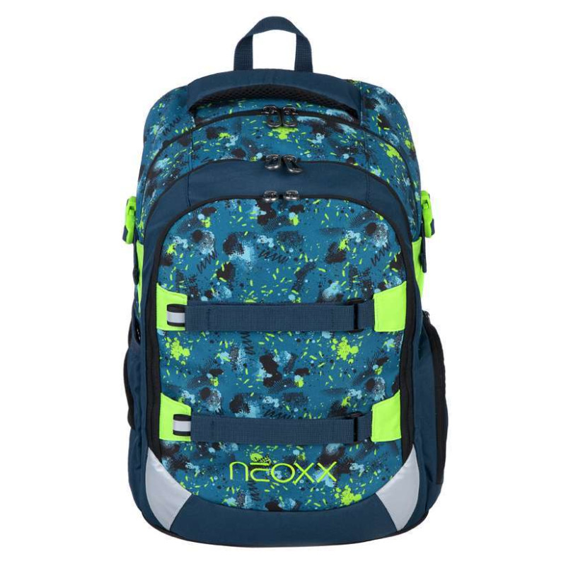 NEOXX Schulrucksack Active Pro Petrol extreme Vorderseite