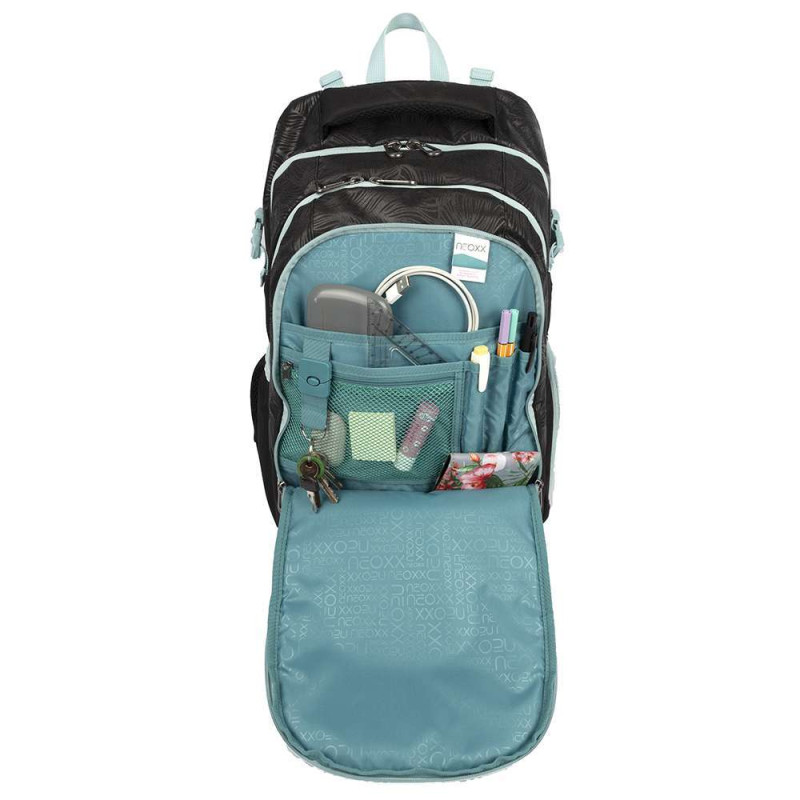 NEOXX Schulrucksack Active Pro Queen of the nite Vordertasche