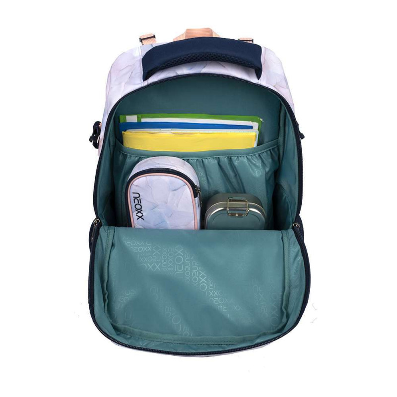 NEOXX Schulrucksack Active Pro  Dreaming of pastel Innenfach groß