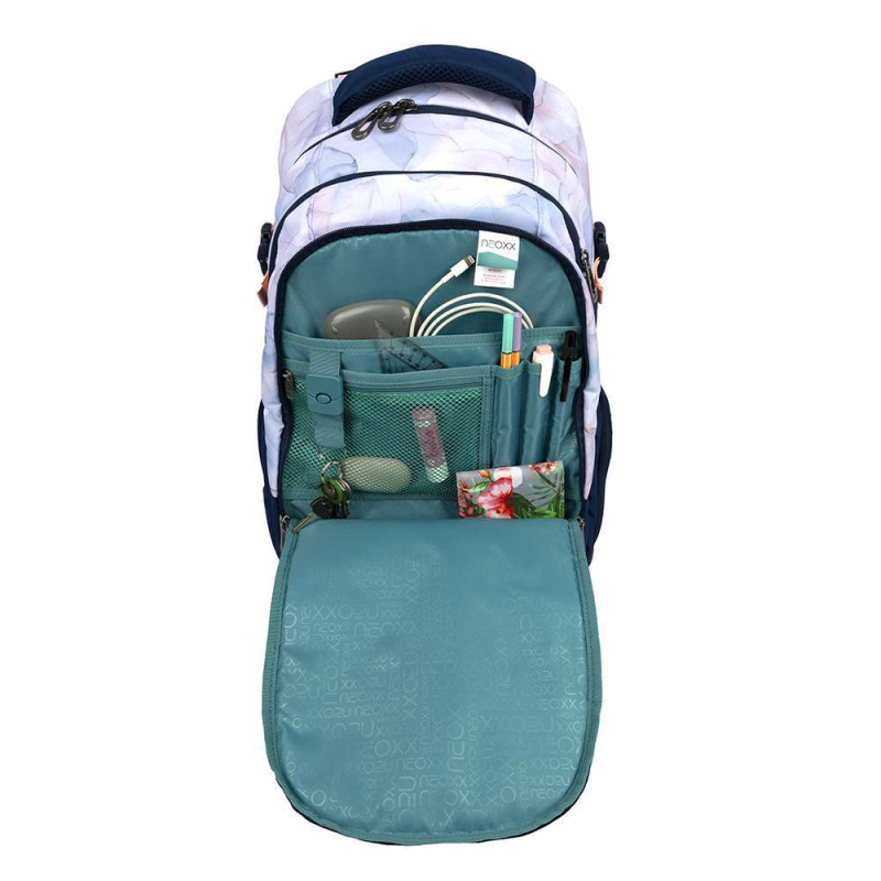 NEOXX Schulrucksack Active Pro  Dreaming of pastel Vordertasche