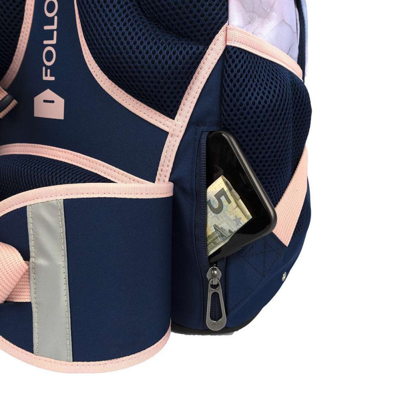 NEOXX Schulrucksack Active Pro  Dreaming of pastel Seitentasche