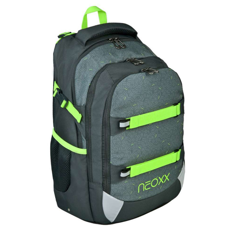 NEOXX Schulrucksack Active Pro  BOOM! Vorderseite seitlich