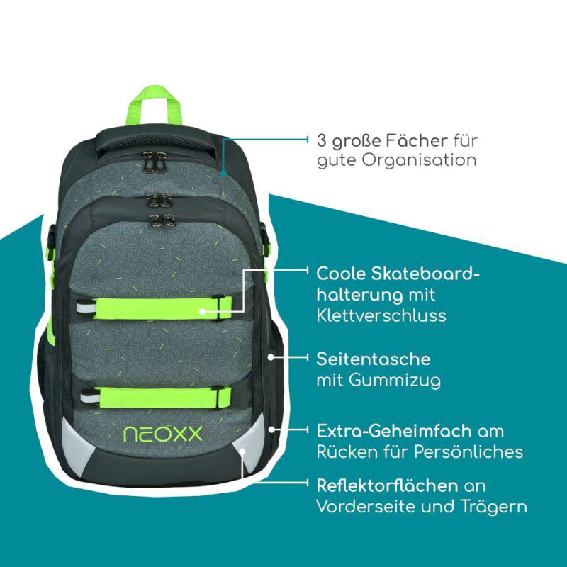 NEOXX Schulrucksack Active Pro  BOOM! Highlight