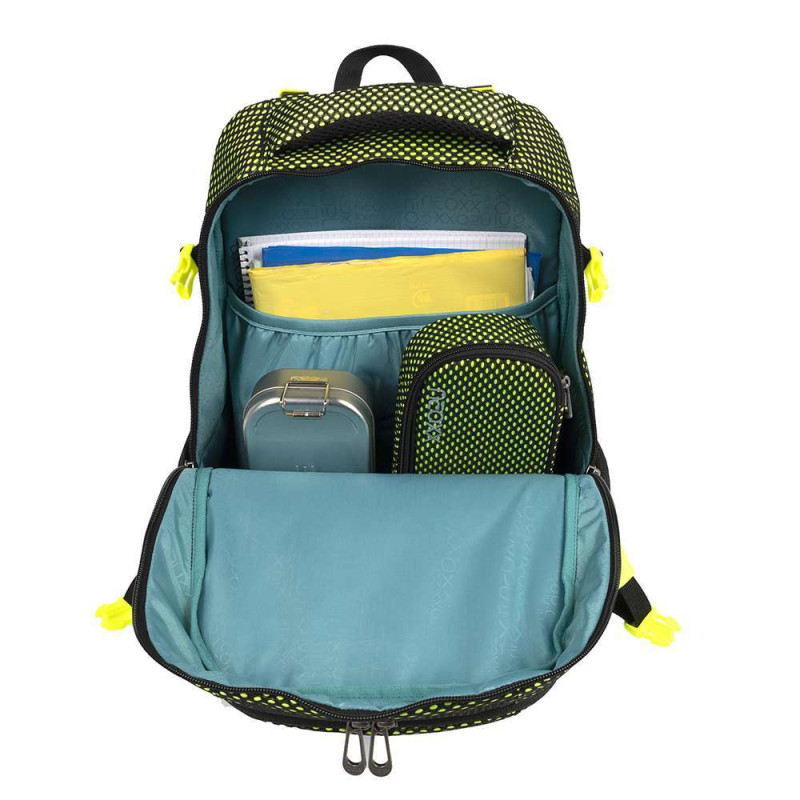 NEOXX Schulrucksack Active Pro All about Neon Innenfach groß