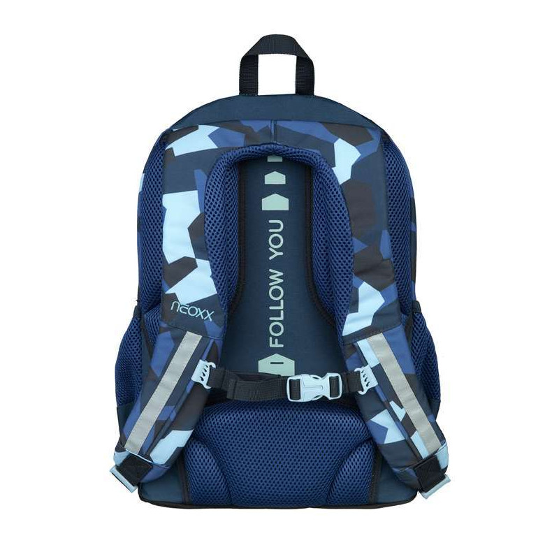 NEOXX Schulrucksack Flow Camo nation Rückenpolsterung