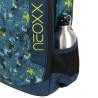 NEOXX Schulrucksack Flow Petrol extreme Trinkflasche