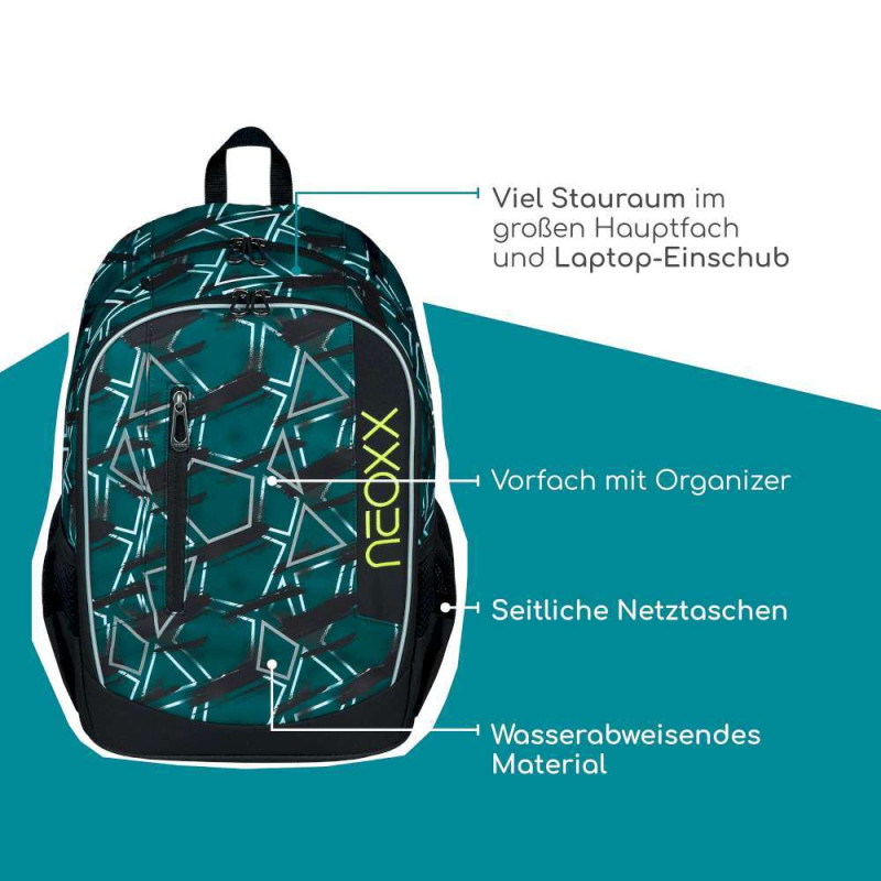 NEOXX Schulrucksack Flow Flash yourself Erklärung highlights