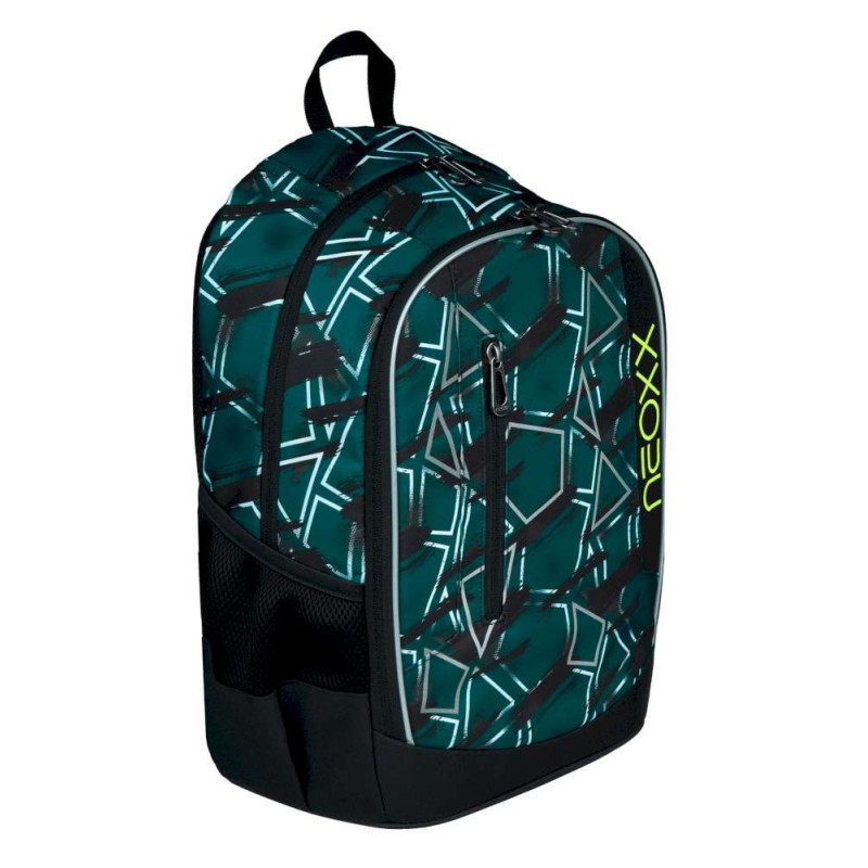 NEOXX Schulrucksack Flow Flash yourself Vorderseite seitlich