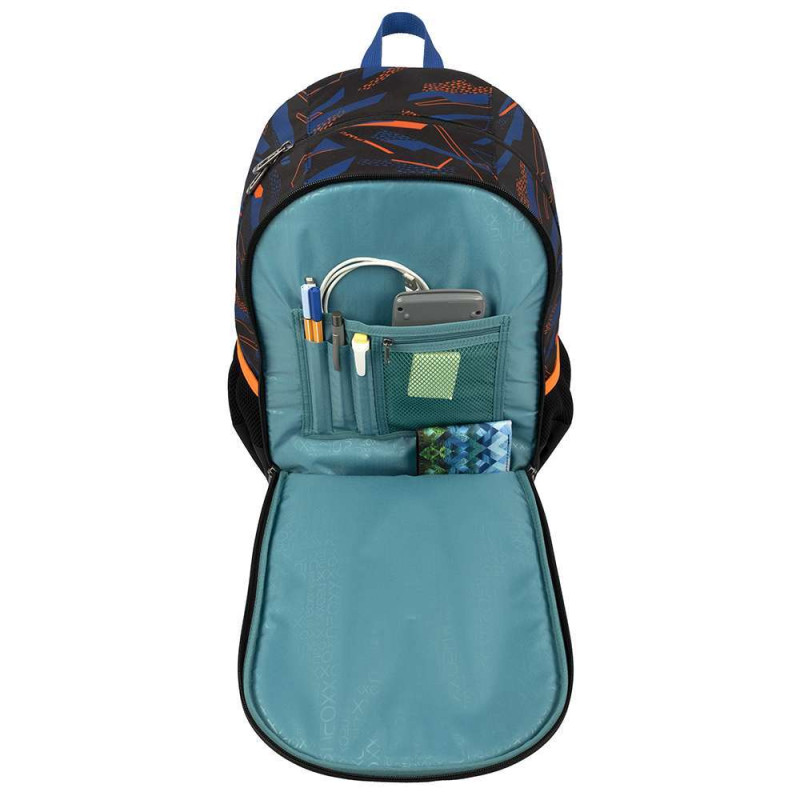 NEOXX Schulrucksack Flow Streetlight Runner Vordertasche