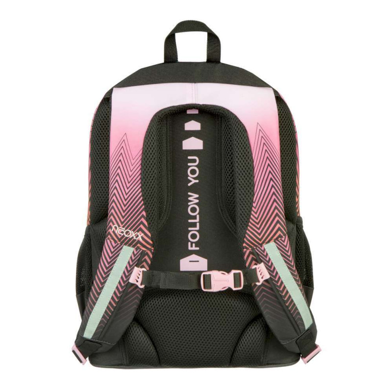 NEOXX Schulrucksack Flow Sweet like sunset Rückenpolsterung