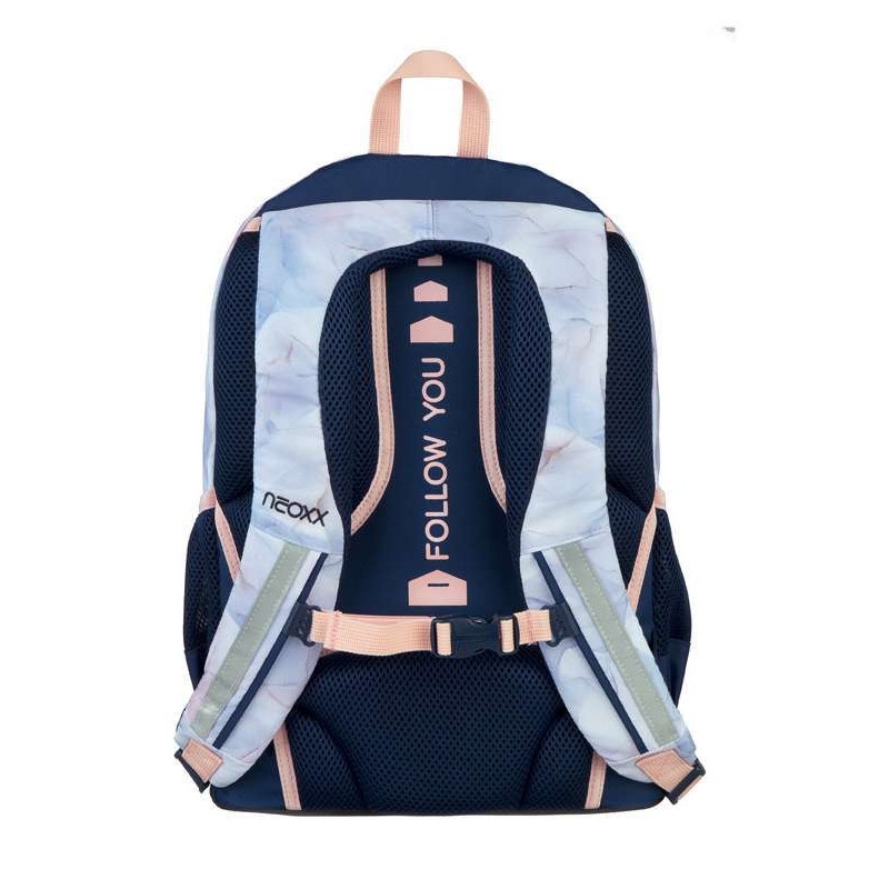 NEOXX Schulrucksack Flow Dreaming of pastel Rückenpolsterung