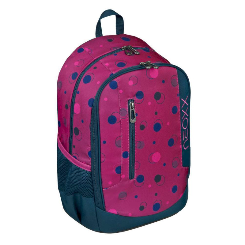 NEOXX Schulrucksack Flow Bubble me around Vorderseite seitlich