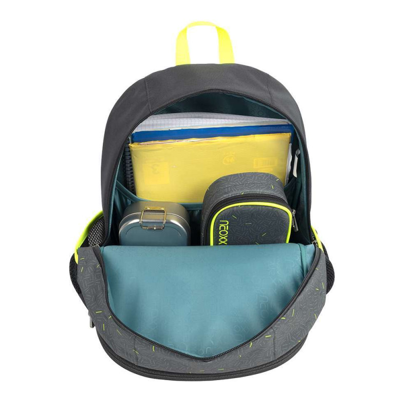 NEOXX Schulrucksack Flow BOOM! Innenfach groß