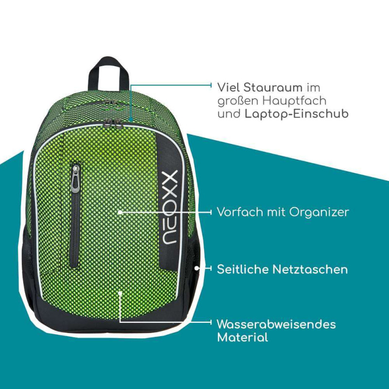 NEOXX Schulrucksack Flow All about Neon Erkärung highlights