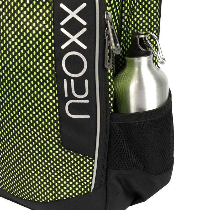 NEOXX Schulrucksack Flow All about Neon Trinkflasche