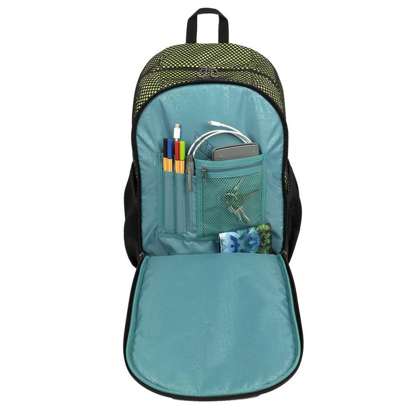 NEOXX Schulrucksack Flow All about Neon Vordertasche