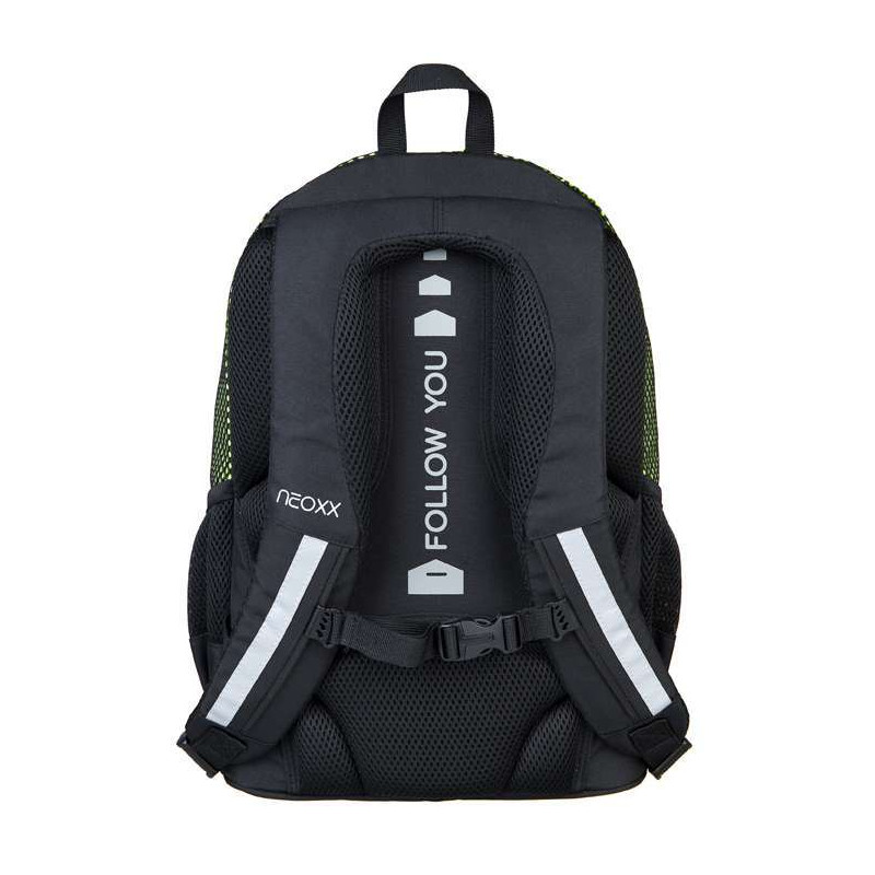 NEOXX Schulrucksack Flow All about Neon Rückenpolsterung